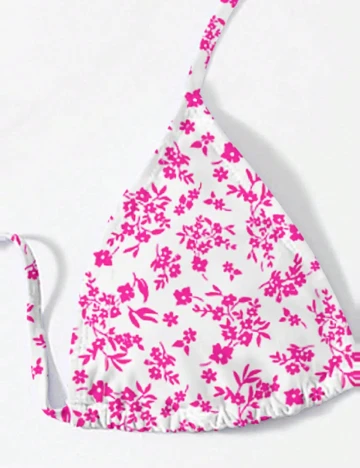 Costum de baie SHEIN, alb/roz