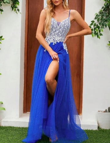 Rochie lunga SHEIN, albastru