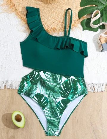 Costum de baie Shein Kids, verde