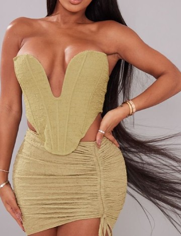 
						Corset PRETTYLITTLETHING, verde