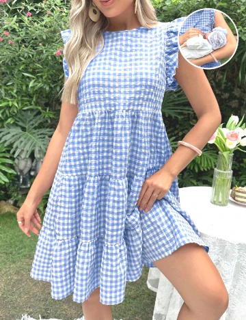 Rochie scurta SHEIN Maternity, albastru Albastru