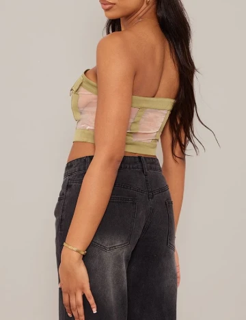 Top PRETTYLITTLETHING, verde Verde