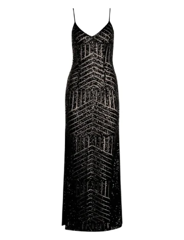 Rochie lunga Boohoo, negru