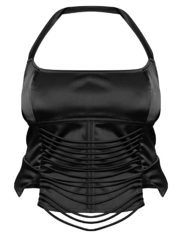 Top PRETTYLITTLETHING Plus Size, negru Negru