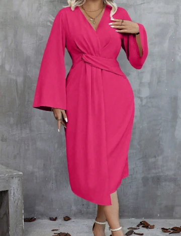 Rochie medie SHEIN CURVE, roz