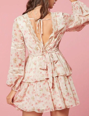 Rochie scurta SHEIN, floral print