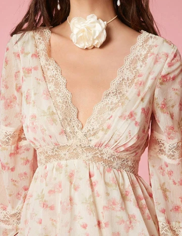 Rochie scurta SHEIN, floral print