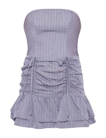 Rochie scurta PRETTYLITTLETHING, gri Gri