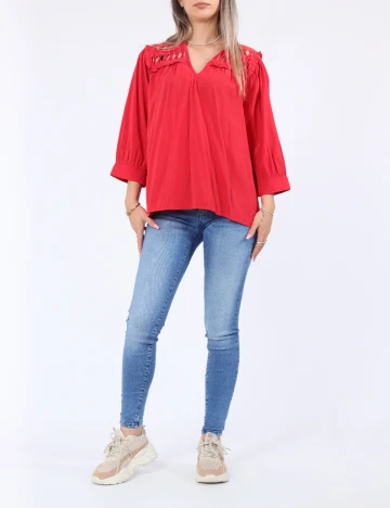 Bluza Vero Moda, rosu
