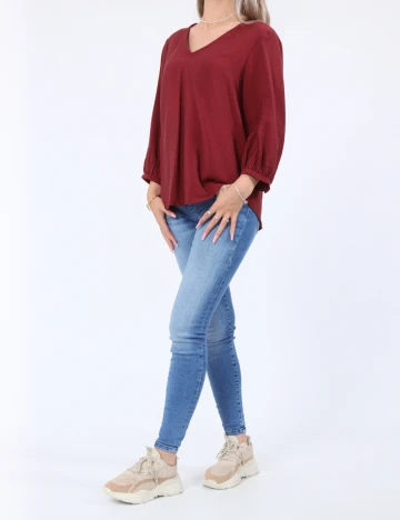 Bluza Vero Moda, visiniu Rosu