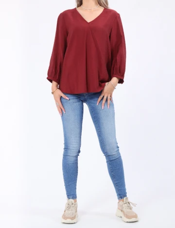 Bluza Vero Moda, visiniu Rosu