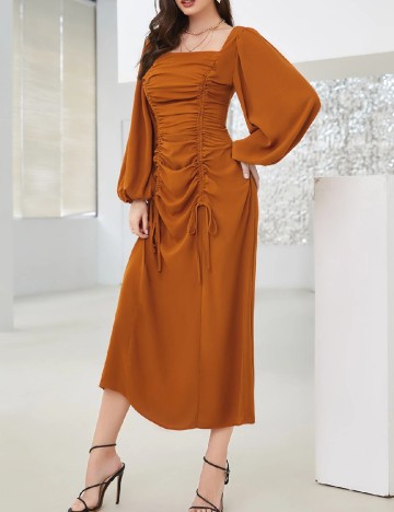 Rochie medie SHEIN, maro