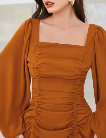 Rochie medie SHEIN, maro