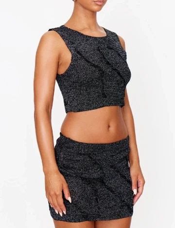 Fusta PRETTYLITTLETHING, negru Negru