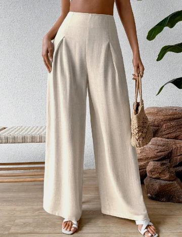 Pantaloni SHEIN, crem