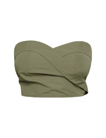 Top PRETTYLITTLETHING, verde