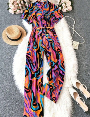 Salopeta SHEIN CURVE, mix culori