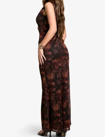 Rochie lunga Boohoo, maro