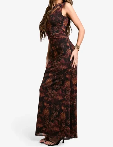 Rochie lunga Boohoo, maro