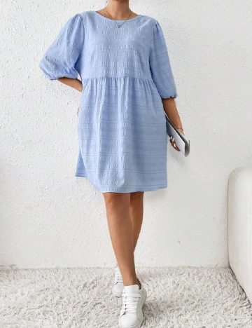Rochie scurta SHEIN CURVE, albastru Albastru