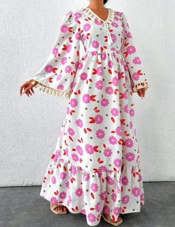 Rochie lunga SHEIN, floral print
