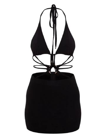 Rochie scurta PRETTYLITTLETHING, negru