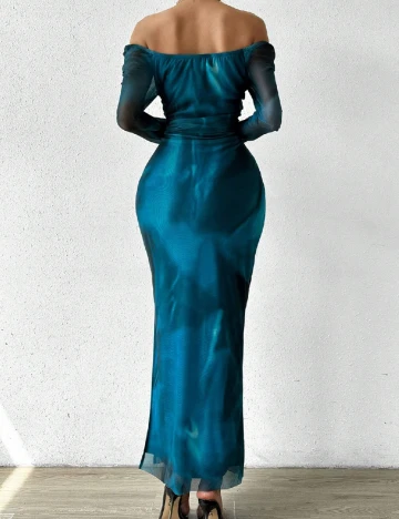Rochie lunga SHEIN, albastru