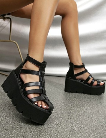 Sandale SHEIN, negru