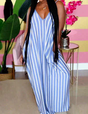 Rochie lunga SHEIN CURVE, albastru