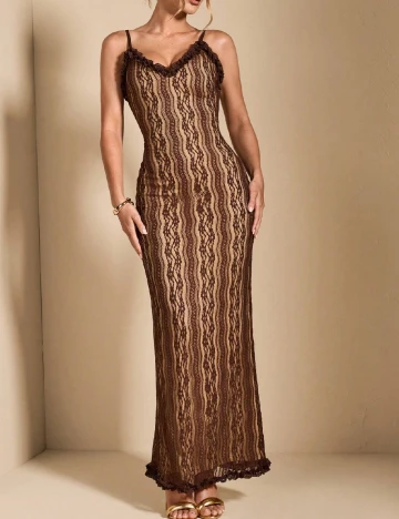 Rochie lunga SHEIN, maro