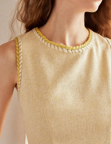 Rochie scurta MOTF, galben Galben