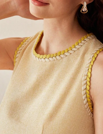 Rochie scurta MOTF, galben Galben