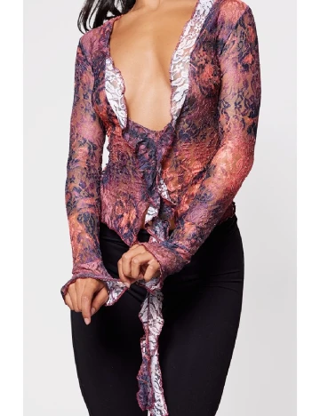 Top PRETTYLITTLETHING, mix culori Mix culori