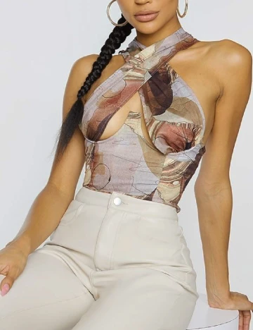 Top PRETTYLITTLETHING, mix culori Mix culori