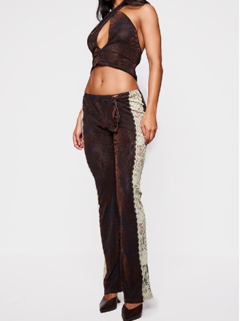 
						Pantaloni PRETTYLITTLETHING, maro