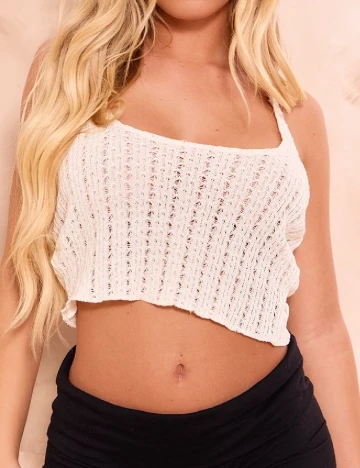 Top PRETTYLITTLETHING, ecru