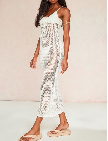 Rochie de plaja PRETTYLITTLETHING, ecru