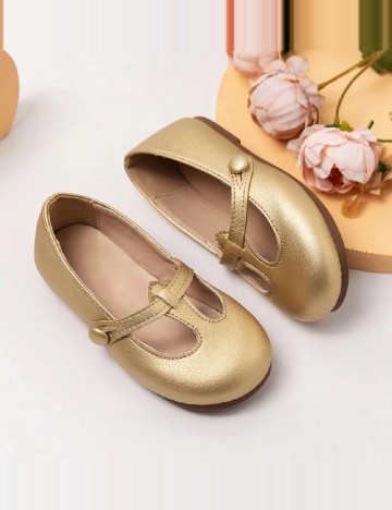 Pantofi Shein Kids, auriu