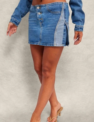 Fusta PRETTYLITTLETHING, albastru Albastru