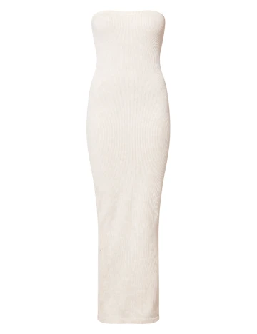 Rochie lunga PRETTYLITTLETHING, crem Crem