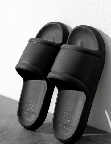 Slapi SHEIN, negru Negru