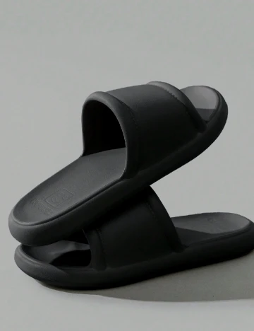 Slapi SHEIN, negru Negru