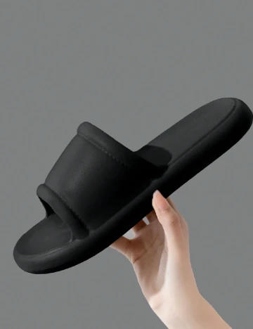 Slapi SHEIN, negru Negru