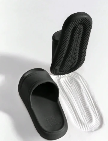 Slapi SHEIN, negru Negru