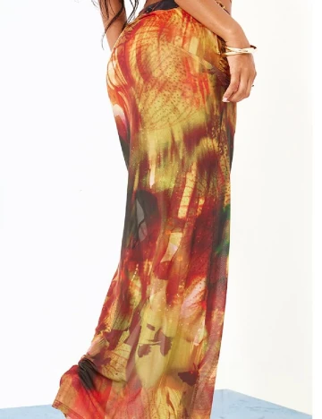Fusta de plaja PRETTYLITTLETHING, mix culori Mix culori