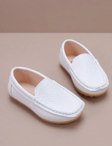 Mocasini Shein Kids, alb