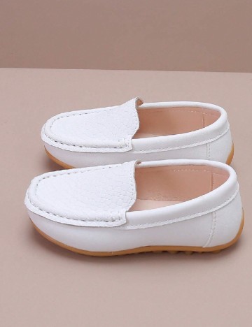 Mocasini Shein Kids, alb