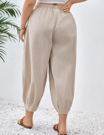 Pantaloni SHEIN CURVE, crem