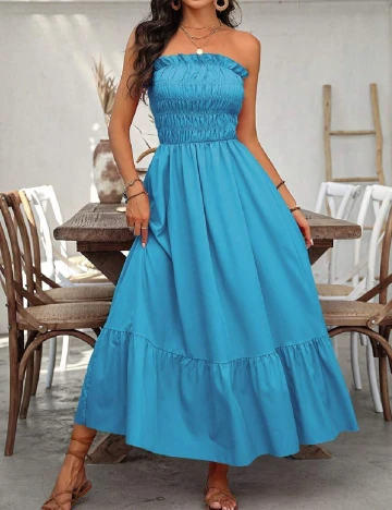 Rochie lunga SHEIN, albastru Albastru