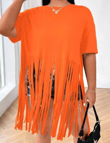 
						Tricou SHEIN CURVE, portocaliu